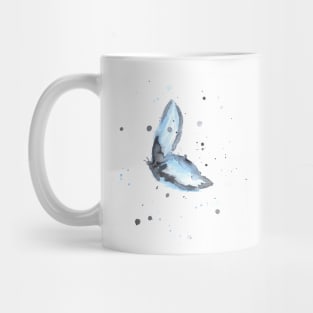 Butterfly, insect, summer, spray. Watercolor, art decoration, sketch. Illustration hand drawn modern painting Mug